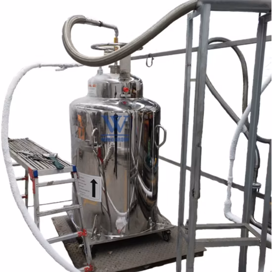 Cylindre d'hélium liquide haute pression pour résonance magnétique nucléaire